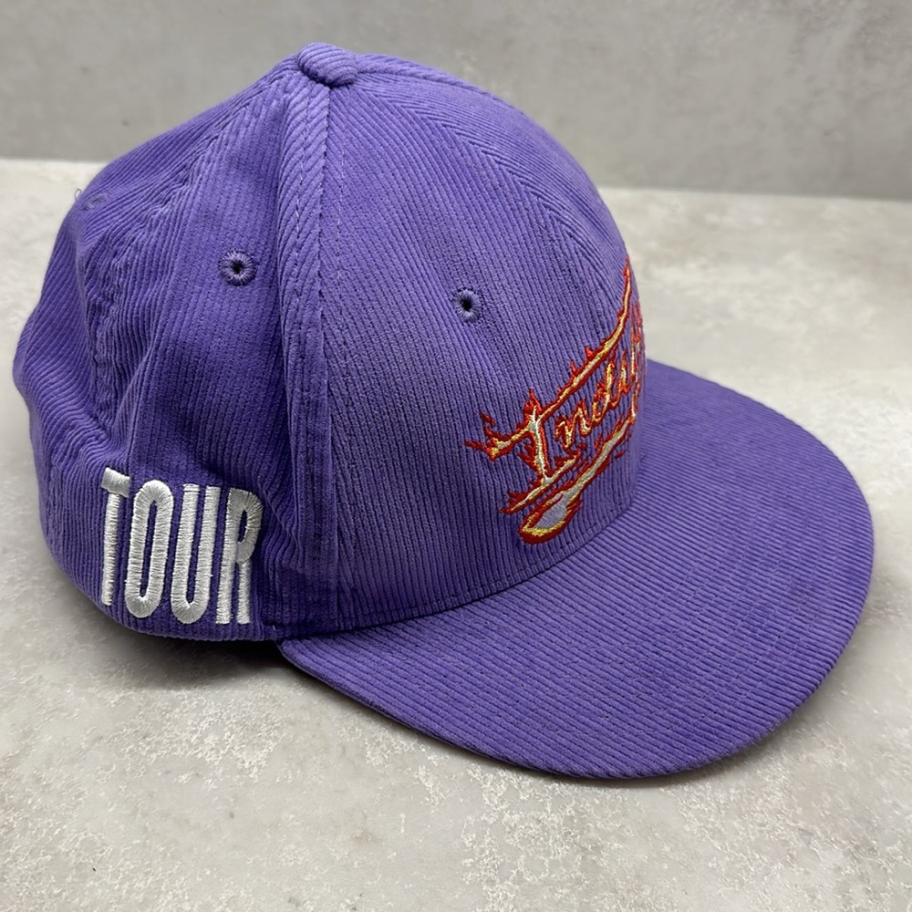 This is a special edition hat made for Chris Brown’s tour